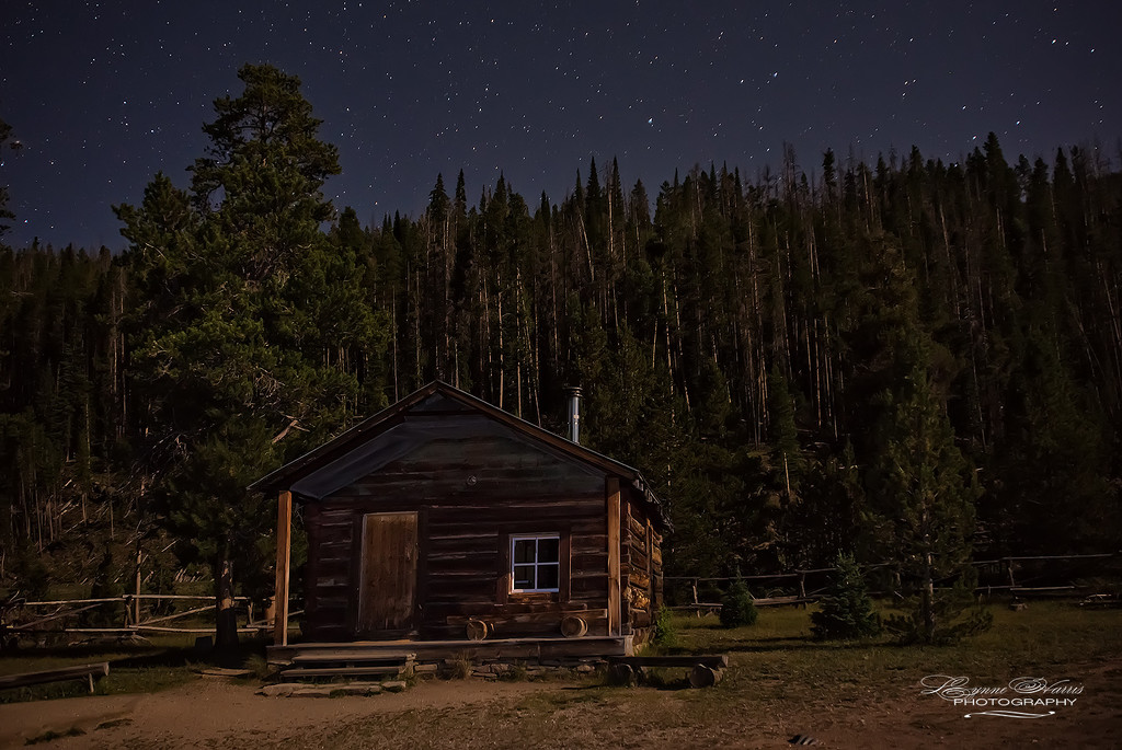 Cabin in the Rockies by lynne5477