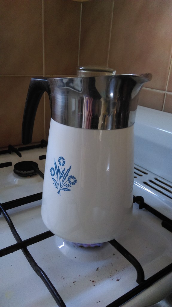 A 6-Cup Corningware Coffee Pot by mozette
