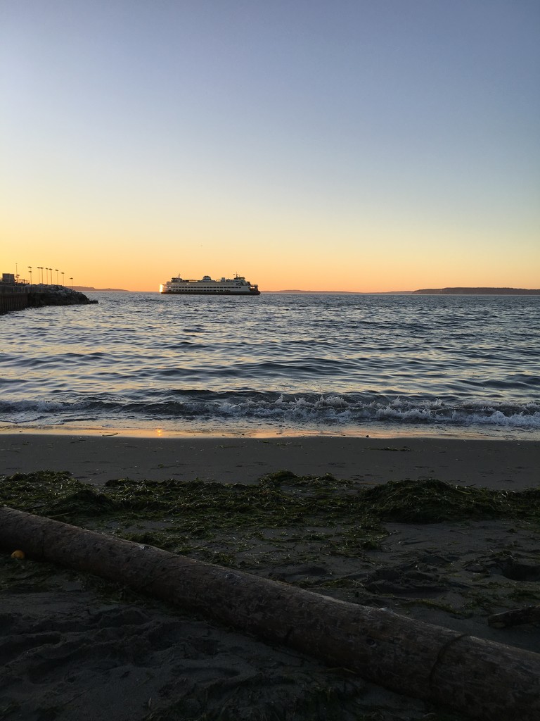 Edmonds ferry at sunset by clay88
