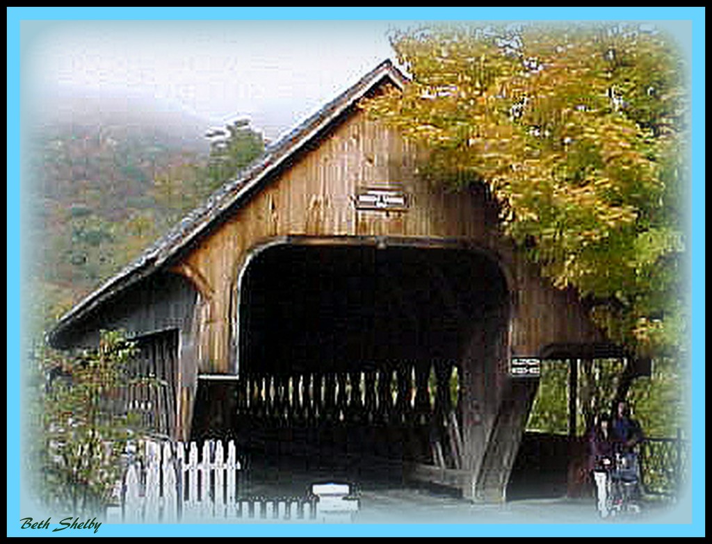 A Romantic Covered Bridge by vernabeth
