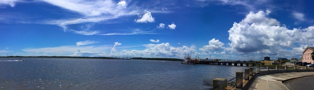 Mouth of the Ashley River at The Battery, Charleston, SC by congaree