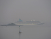 18th Aug 2016 - Cruise Liner through the mist