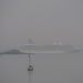 Cruise Liner through the mist by frequentframes