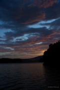 14th Aug 2016 - Sunset on Lake James Orton effect