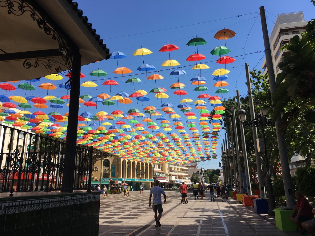 Umbrellas at Torremolinos by cataylor41
