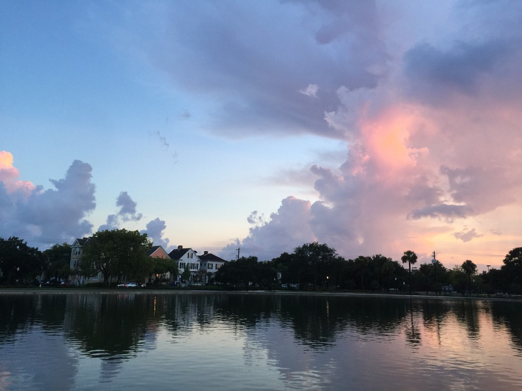 Sunset clouds st Colonial Lake by congaree