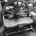 Wagon wheel bench.  by 365projectdrewpdavies