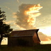 Red Barn and Cloudscape by kareenking