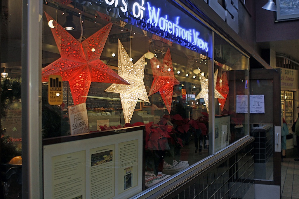 Lowell's Restaurant In The Market Is All Decked Out For The Holidays by seattle