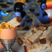 Eggs, soldiers, rhino and toucans by laroque
