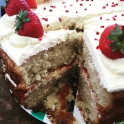10th Sep 2016 - Strawberry Victoria Sponge Cake