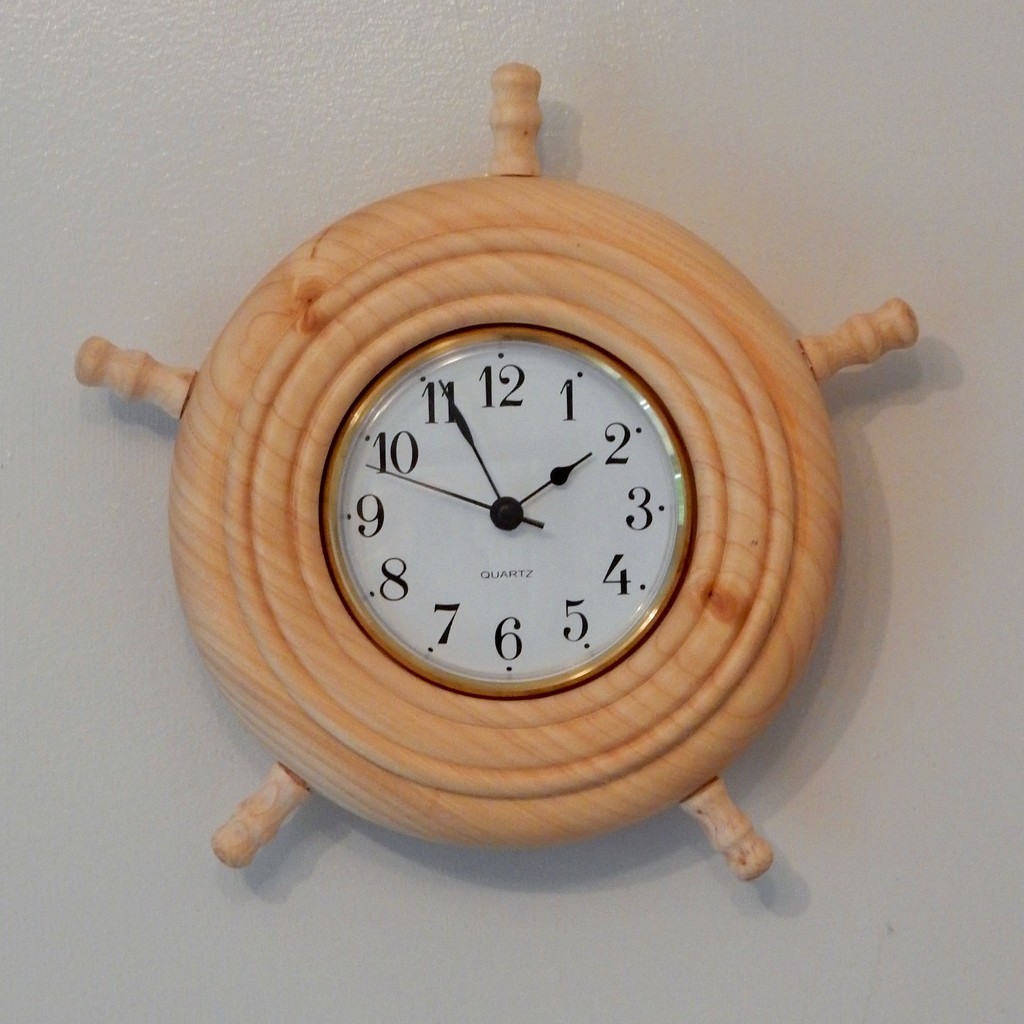 Ships Wheel Clock by bulldog