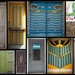 Doors on rue Arago, Laroque-des-Albères. by laroque
