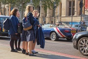 14th Sep 2016 - If front of the Victoria & Albert.  Too hot for the school uniforms and just right for the Flag painted convertible!