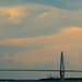 Sunset over Charleston Harbor and the Ravenel Bridge by congaree