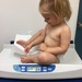 18 month check up. Weighs 20 lbs 3 oz which is the third percentile. I make small babies.  by mdoelger