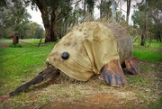 17th Sep 2016 - Echidna made of hay bales