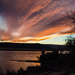 Sunset over the Columbia River by byrdlip
