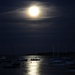 Moon over Rockland Harbor, ME by sailingmusic