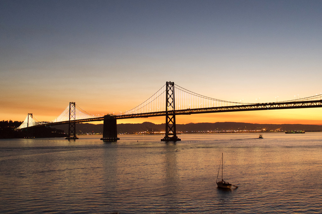 San Francisco Bay Bridge Sunrise by berelaxed