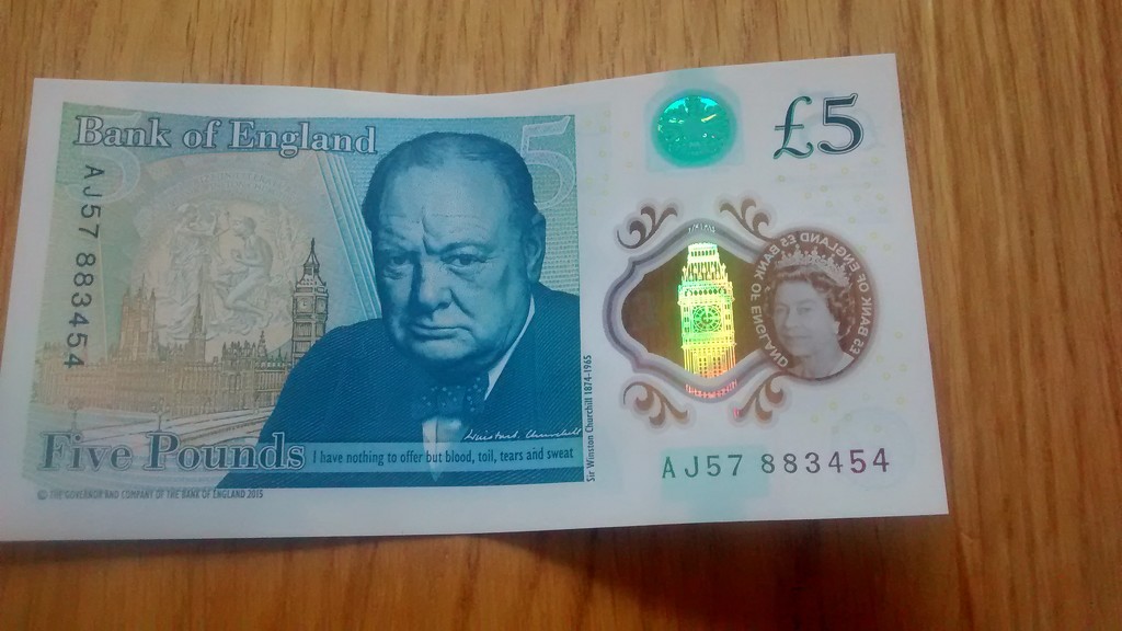 New Five Pound Note by cmp
