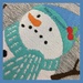 Baby blue Christmas pillow askew by homeschoolmom