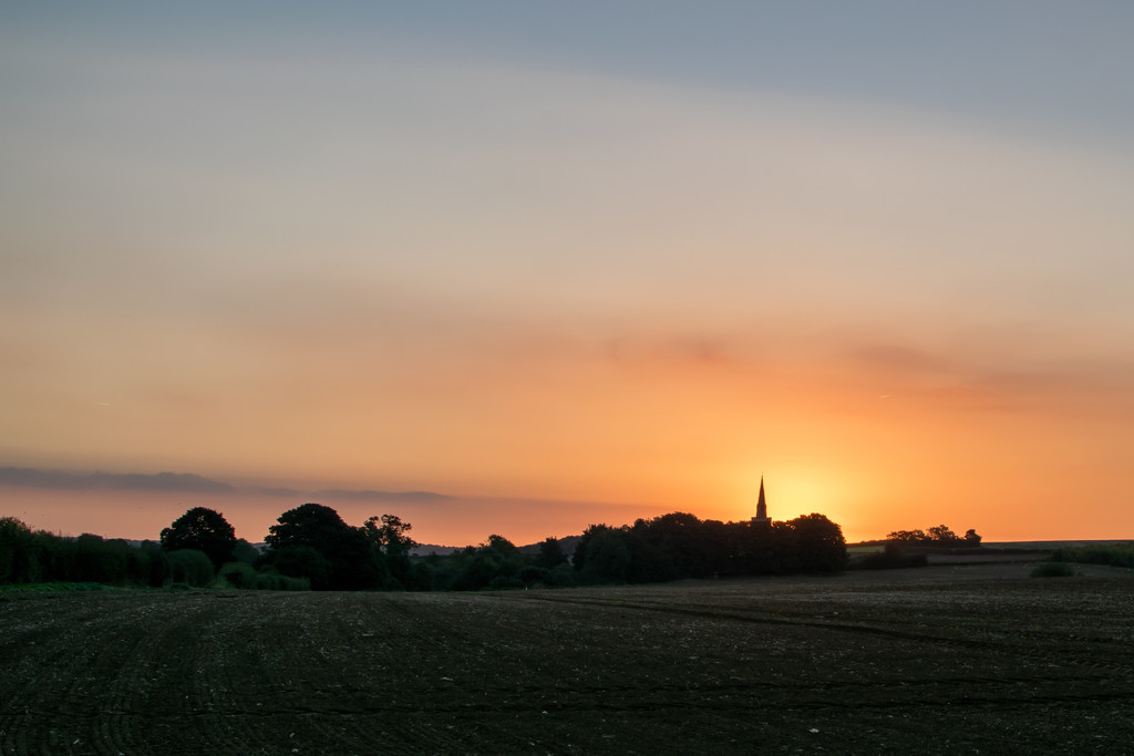 Sunrise at Wakerley Church  by rjb71