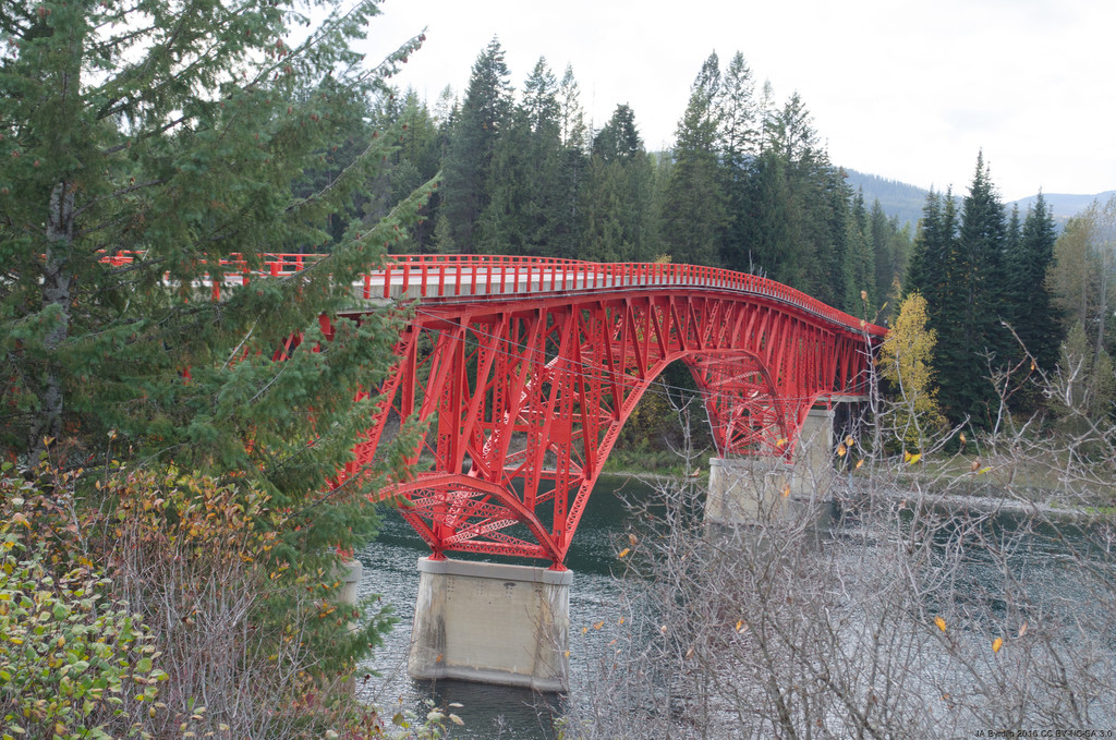 Ione Bridge, aka the Red Bridge by byrdlip