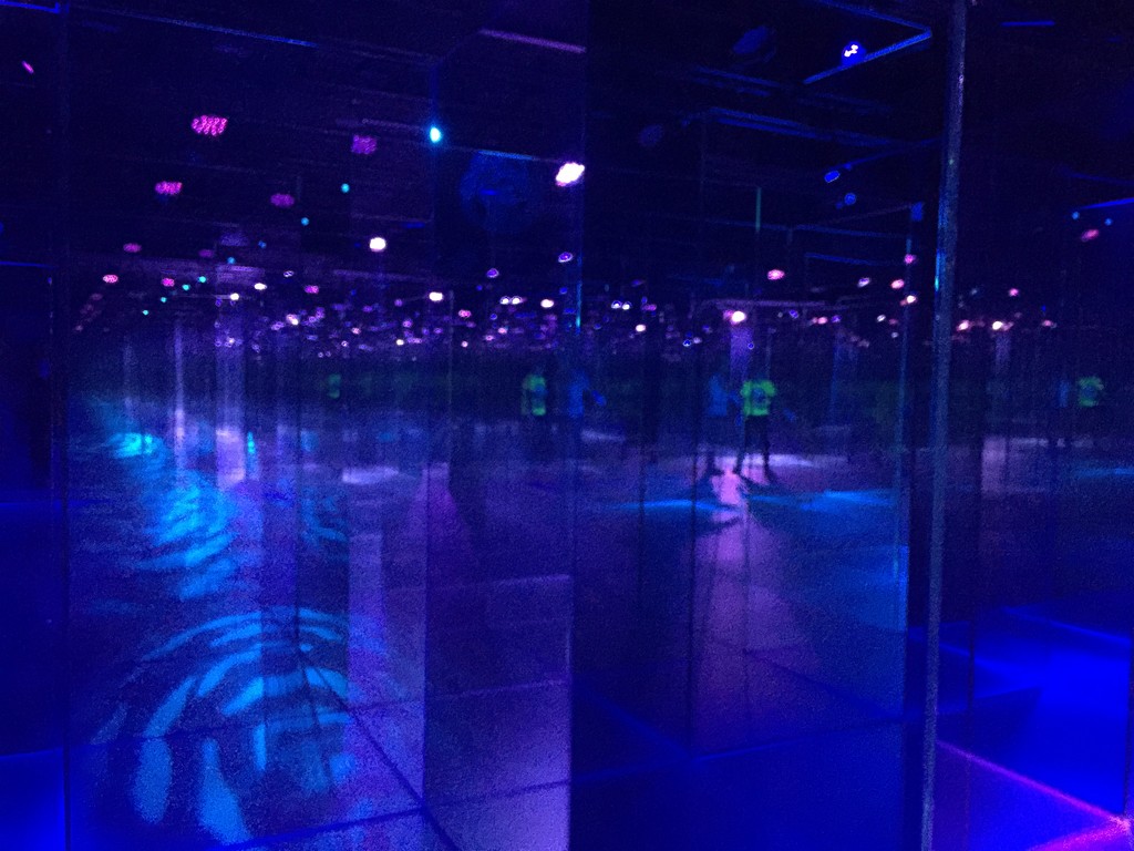 Blue glass labyrinth  by cocobella