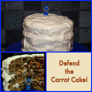 10th Oct 2016 - Defend the Carrot Cake!
