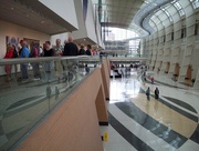 11th Oct 2016 - people viewing art in atrium of civic auditorium 