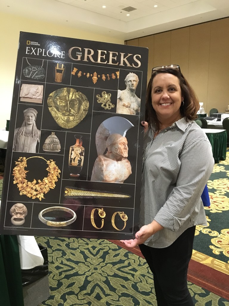 Michelle at the GA social studies conference by graceratliff