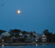 15th Oct 2016 - Moon over Colonial Lake, Charleston, SC