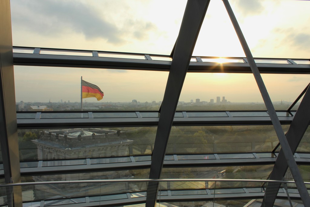 Berlin from the dome in the Reichstag Building by lucien