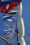 15th Oct 2016 - Flags on the Oliver Hazard Perry