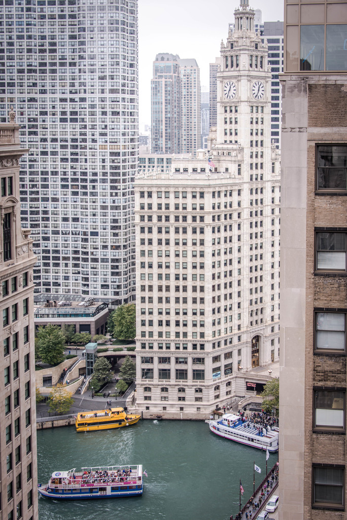 Traffic on the Chicago River by taffy