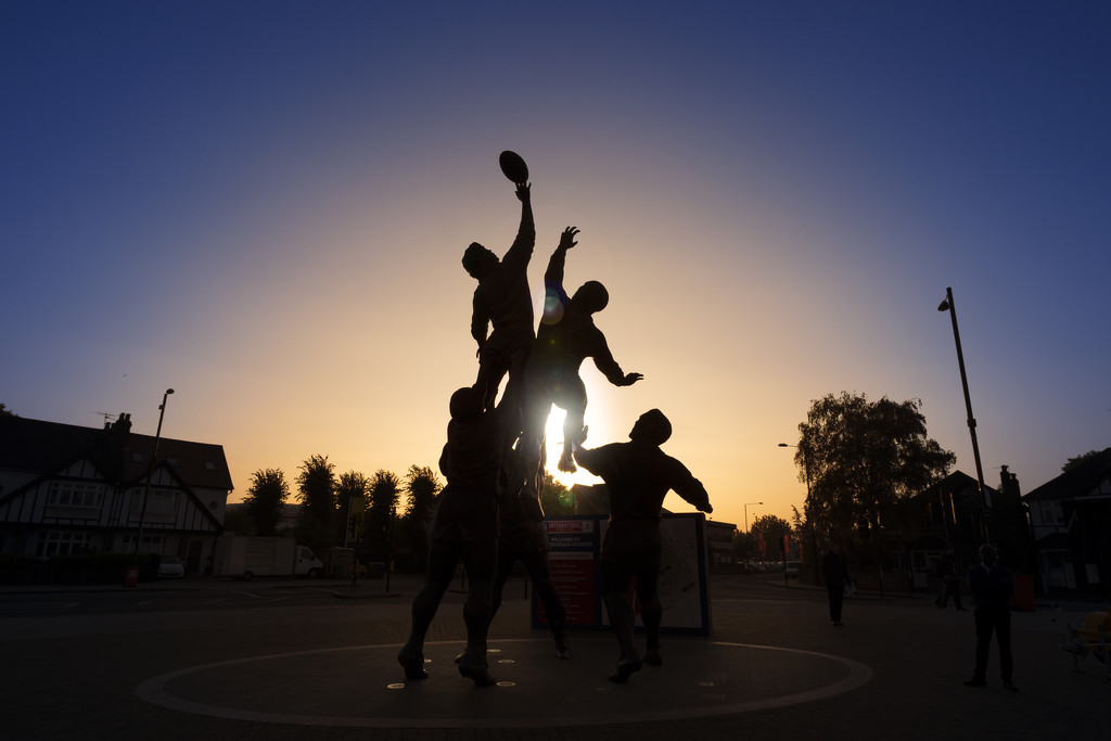 Day 297, Year 4 - Sunrise Lineout by stevecameras