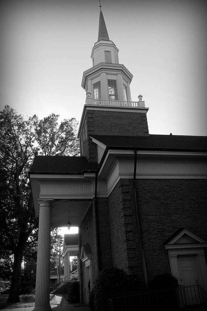 Church in black and white by homeschoolmom