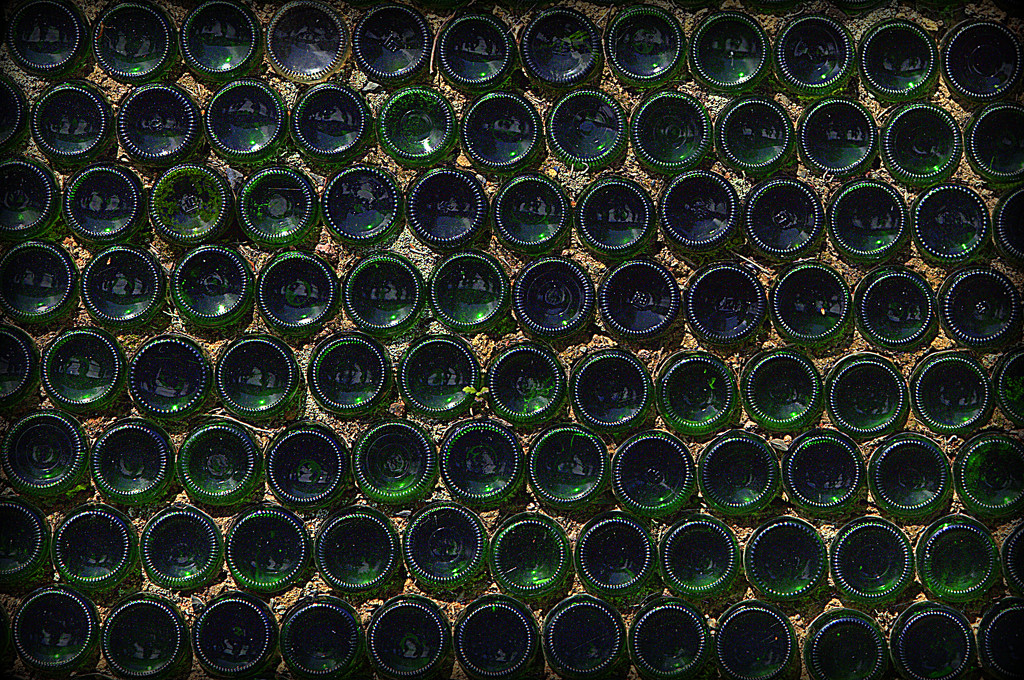 The bottle wall by dide