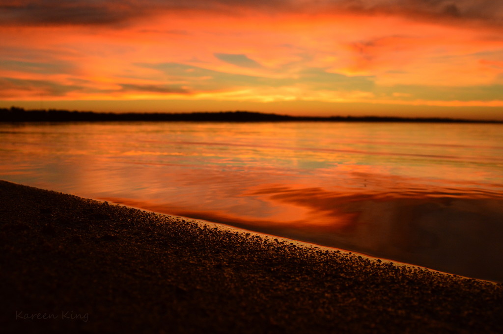 Pomona Lake Sunset 10-27-16 by kareenking