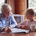 Schoolwork with Gran by kiwichick