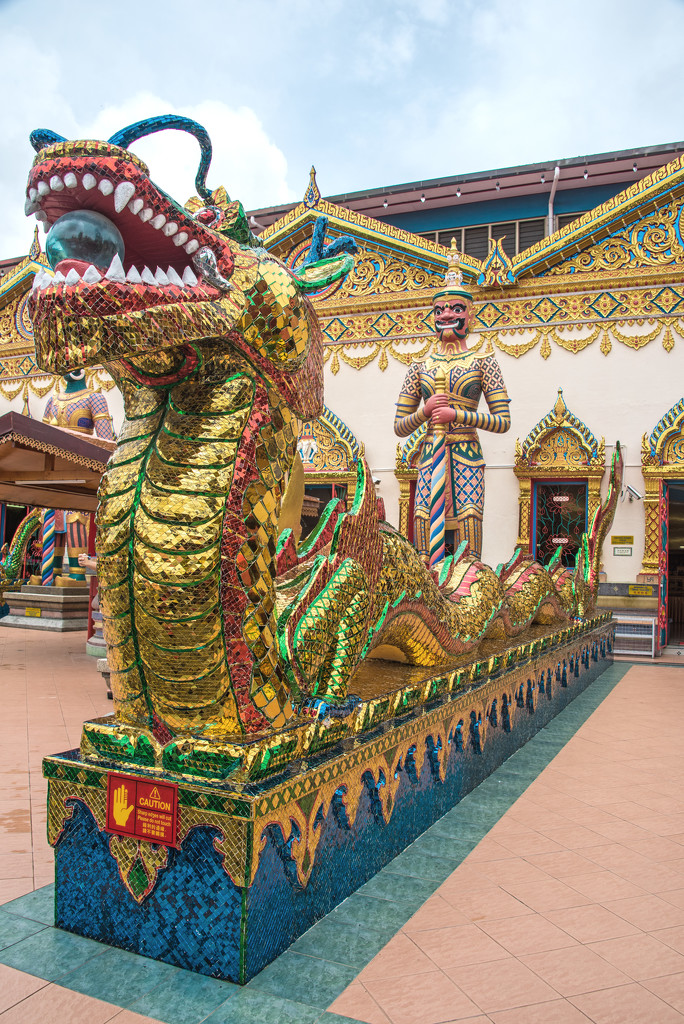 Dragon at the Thai Buddhist temple by ianjb21