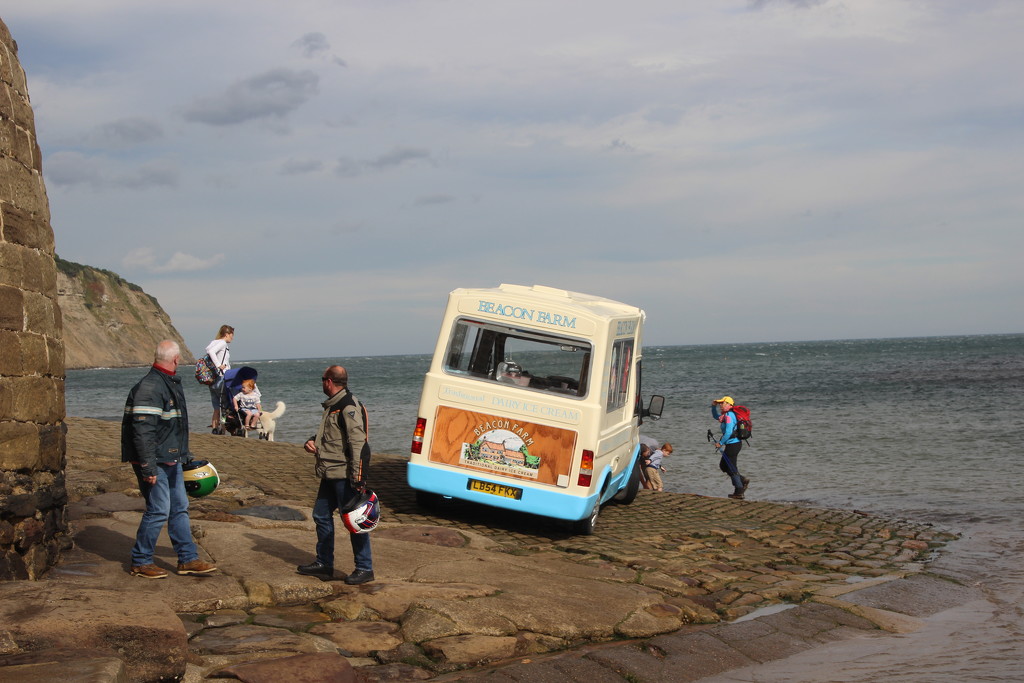 Precarious ice cream van by mariadarby