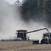 harvesting soybeans is a dusty job by lynnz