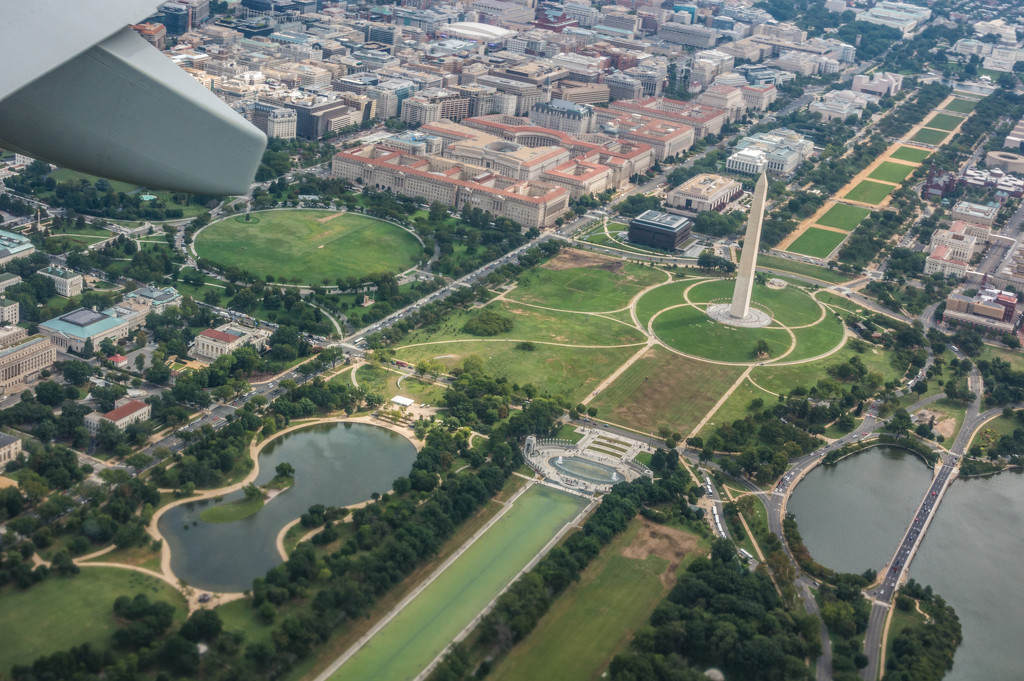 National Mall from plane by jbritt