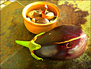 28th Oct 2016 - Eggplant on a Stone Table