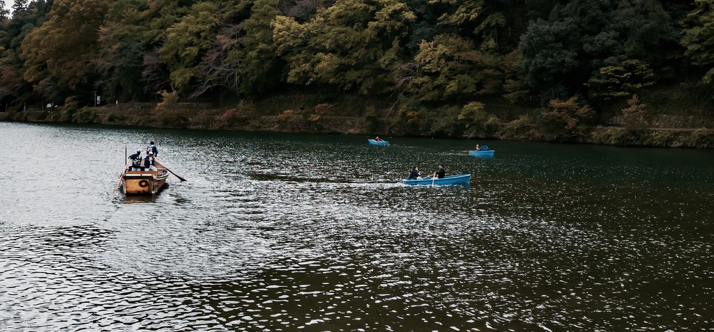Boating on the Hozugawa River, Kyoto by cristinaledesma33