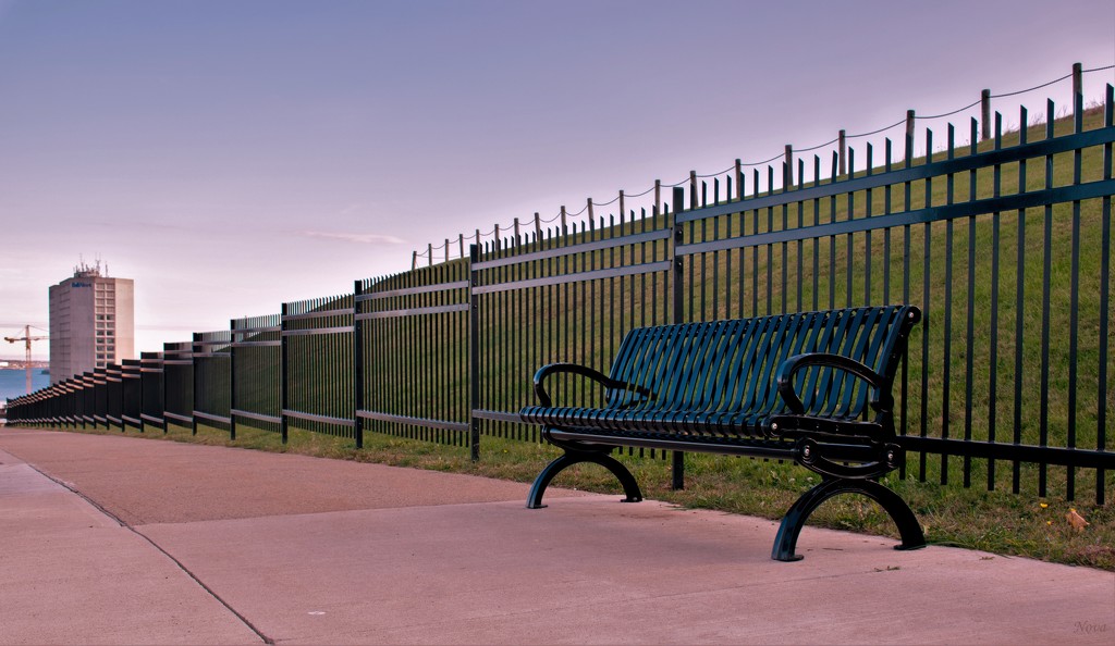 Bench and fence by novab