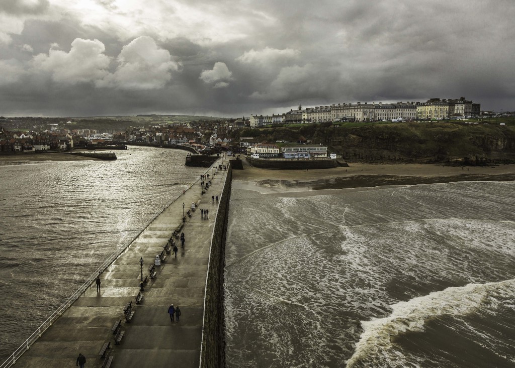 A Blustery Day in Whitby by shepherdmanswife