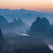 Sunrise Over Yangshuo Karst Formations by taffy